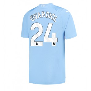 Manchester City Josko Gvardiol #24 Domaci Dres 2023-24 Kratak Rukavima